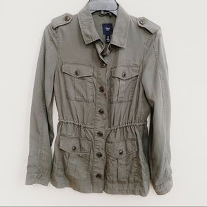 Gap Button Down Army Green Jacket